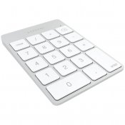 Satechi Slim Wireless Keypad - Uppladdningsbar Bluetooth-knappsats av aluminium - Silver