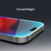 Just Mobile Xkin™ 3D härdat glas för iPhone 15 Pro
