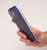 Süti NanoLeather PhoneBack iPhone 17 Prolle - Laivastonsininen