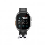 KeyBudz Sync+ Series Watch Strap and AirPod Dock for 44-49mm Apple Watch - Carbon Black