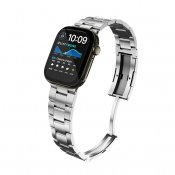 KeyBudz Spectra -sarjan Apple Watch -ranneke (Large) - Ruostumaton teräs