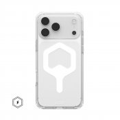 Urban Armor Gear iPhone 17 Pro Max Case Plyo with MagSafe, Shock Absorbing and Transparent - Ice/White