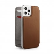 Twelve South SurfacePad för iPhone 12/12 Pro – Rakbladstunt nappaläder - Cognac