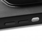 Mujjo Läderfodral med MagSafe för iPhone 14/15 Plus - Svart