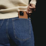 Mujjo Pungetui i fuld læder til iPhone 14 Pro Max - Monaco blå