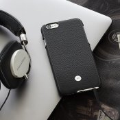 Just Mobile Quattro Back - Utsökt läderfodral för iPhone 6s - Grey