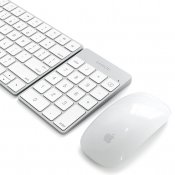 Satechi Slim Wireless Keypad - Rechargeable Aluminum Bluetooth Keypad - Silver