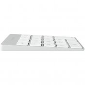 Satechi Slim Wireless Keypad - Uppladdningsbar Bluetooth-knappsats av aluminium - Silver