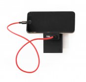 Usbepower ROCK dubbel USB-laddare - 2-i-1 fickladdare för optimal mobilitet - Svart