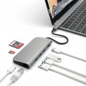 Satechi USB-C Multi-Port Adapter 4K Gigabit Ethernet - Space Grey
