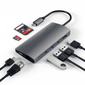 Satechi USB-C Multi-Port Adapter 4K Gigabit Ethernet V2 - Space Grey