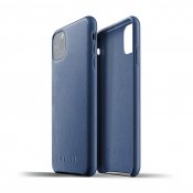 Mujjo Full Leather Case for iPhone 11 Pro Max - Monaco Blue