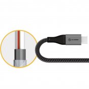 ALOGIC Ultra USB-C till USB-C kabel 5A/480Mbps 1,5 m - Rymdgrå