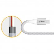 ALOGIC Ultra USB-A till USB-C kabel 3A/480Mbps 3 m - Silver