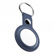Keybudz nyckelring i läder för AirTag - Blå