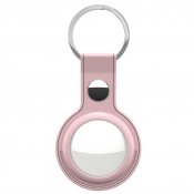 Keybudz nyckelring i läder för AirTag - Rosa