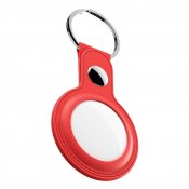 Keybudz nyckelring i läder för AirTag - Röd