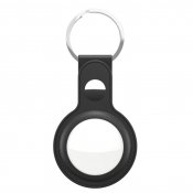 Keybudz Leather Keyring for AirTag 2-pack - Black