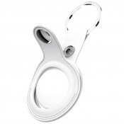 Keybudz Leather Keyring for AirTag 2-pack - White