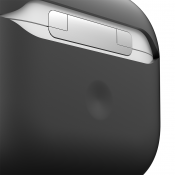 PodSkinz HyBridShell Series Keychain Case -  Hårt Premium skal i tre lager för dina Airpods 3 - Svart