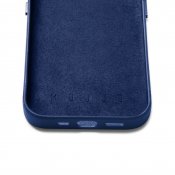 Mujjo Plånboksfodral i läder för iPhone 14 - Monaco Blue