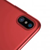 Baseus Ultratunt Skal i Högkvalitativt PC-material för iPhone X/XS - Röd
