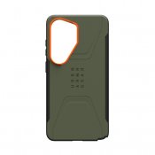 UAG Civilian Cover med magnet til Samsung Galaxy S26 Ultra - Olivenfarvet/Orange