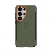 UAG Civilian Cover med magnet til Samsung Galaxy S26 Ultra - Olivenfarvet/Orange