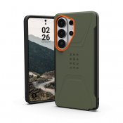 UAG Civilian Cover med magnet til Samsung Galaxy S26 Ultra - Olivenfarvet/Orange