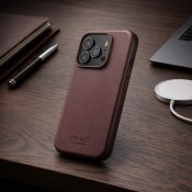 Mujjo Læderetui til iPhone 17 Pro - Bronze rød