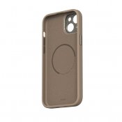 Moshi Napa for iPhone 15 Plus - Woodsmoke brown