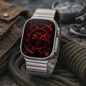 Just Mobile klockarmband i titan för Apple Watch Ultra (1&2) med DLC-beläggning - Grå