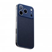 Süti NanoLeather PhoneBack iPhone 17 Pro Maxille - Laivastonsininen
