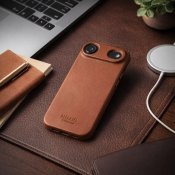 Mujjo Fuldlædertaske til iPhone 17 Air - Tan