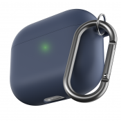 PodSkinz HyBridShell Series Keychain Case -  Hårt Premium skal i tre lager för dina Airpods 3 - Midnattsblå
