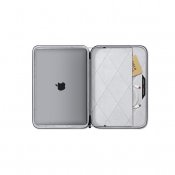 Twelve South SuitCase för MacBook Pro 14-tum - Elegant och hållbar skyddsväska med quiltad klädsel och termoformat skal - Mörkgr