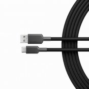 ALOGIC Elements PRO USB-A til USB-C ladekabel 3A - 1 m - Sort