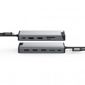 ALOGIC DV3 Universal Triple Display USB-C Hubb - Rymdgrå