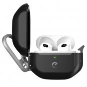 KeyBudz element-sarjan kotelo AirPods 3:lle - Hiilimusta
