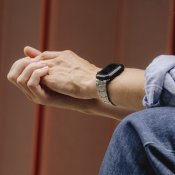 KeyBudz Spectra -sarjan Apple Watch -ranneke (Large) - Ruostumaton teräs