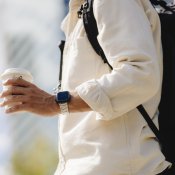 KeyBudz Spectra -sarjan Apple Watch -ranneke (Large) - Ruostumaton teräs