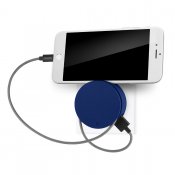 Usbepower AERO MINI – Dubbel USB-laddare med stativ för iPhone och kabelspole