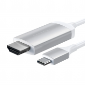 Satechi USB-C 4K 60 Hz HDMI-kabel - Anslut din USB-C enhet till en HDMI-skärm - Silver