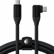 Satechi Right Angle 1m USB-C Cable with 240W Power Delivery and 20Gbps Data Transfer - Black