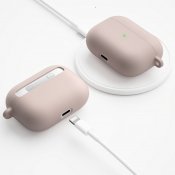 PodSkinz HyBridShell Series Keychain Case -  Hårt Premium skal i tre lager för dina Airpods Pro - Pastell Rosa