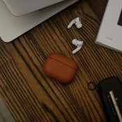 PodSkinz Artisan Series Leather Case for Airpods Pro Gen 2 Natural Brown