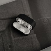 Artisan Series Leather Case för Airpods Pro 2 - Svart
