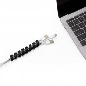 Bluelounge CableCoil 4-pack - Black - Neatly organize your cables and keep them together.