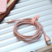 Just Mobile ZinCable - Lightning-kabel av högsta kvalitet 1,5 m - Rose Gold