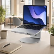 ALOGIC Elite 360 -kannettavan kääntyvä teline - Hopea